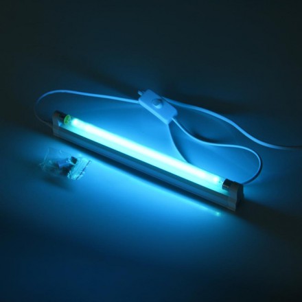 Ультрафиолетовый бактерицидный светильник (УФ облучатель бактерицидная лампа T5) 8 Вт 20 м2  