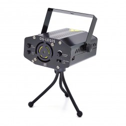Домашний лазерный проектор звездный дождь с регулятором черный