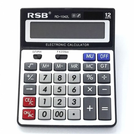 Настольный калькулятор 12 разрядный RSB RD-1042L 