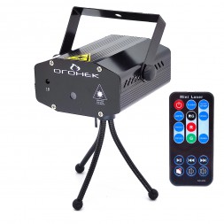 Домашний лазерный проектор звездный дождь с ПДУ черный