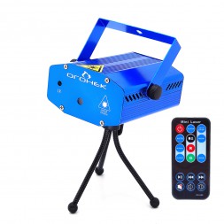 Домашний лазерный проектор звездный дождь с ПДУ синий