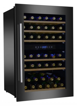 Двухзонный винный шкаф Dunavox DX-41.130BBK 