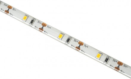 Светодиодная LED лента 2835 белая 1 м, USB, датчик движения, IP65 
