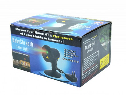Лазерный проектор звездный дождь Star Shower BabySbreath 
