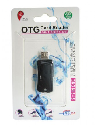 Micro USB OTG картридер на USB и TF ORBG526 
