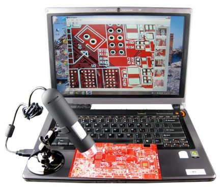 Электронный USB микроскоп для пайки 1-500X 