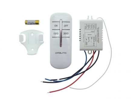 Комплект блок-реле-контроллер пульт дистанционного управления светом и уличным освещением один канал 