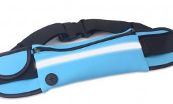 Поясная сумка для бега (пояс для телефона и смартфона) синяя