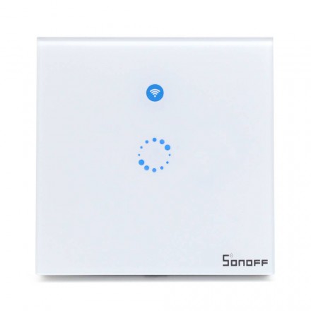 Умный WiFi выключатель  Sonoff T1 1 кнопочный 
