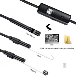 USB эндоскоп для андроид и пк 720р, 2м