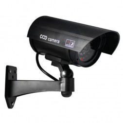 Муляж камеры видеонаблюдения уличной с мигающим красным светодиодом