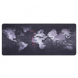 Игровой коврик для мыши тканевый на весь стол Карта мира 80x30