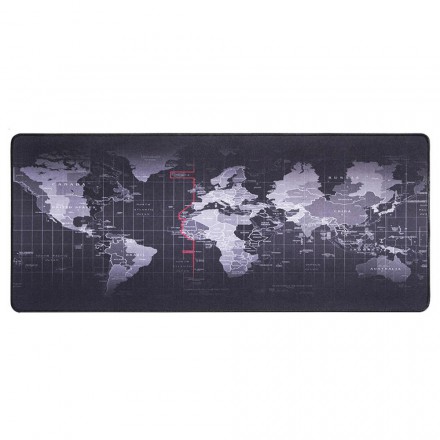 Игровой коврик для мыши тканевый на весь стол Карта мира 80x30 