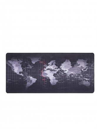 Игровой коврик для мыши тканевый на весь стол Карта мира 80x30 