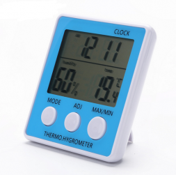 Термометр гигрометр TH021 с будильником