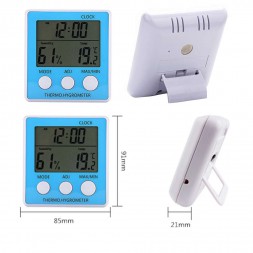 Термометр гигрометр TH021 с будильником