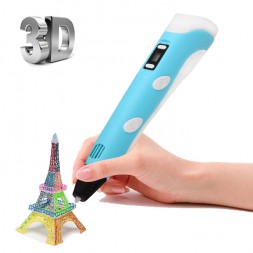 3D ручка 3D Pen 2 Помощник  Голубая