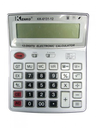 Настольный калькулятор 12 разрядный Kenko KK-6131-12 