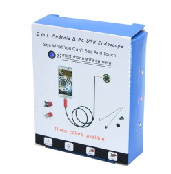 USB эндоскоп для андроид смартфонов и ПК 0,3 Мп 2 м