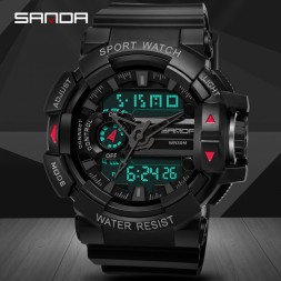 Электронные спортивные водонепроницаемы часы SANDA 599