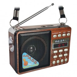 Meier M-U11 fm радиоприемник с цифровым дисплеем